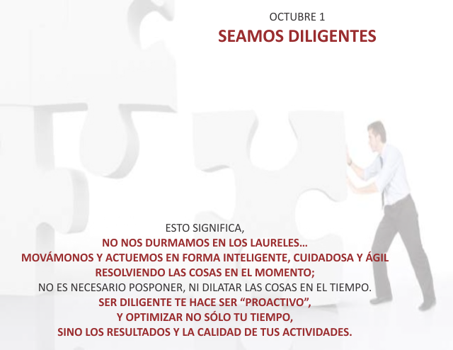 Seamos diligentes
